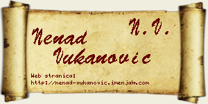 Nenad Vukanović vizit kartica